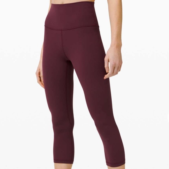 lululemon Align HR Crop 21” Legging in Cassis CSSI sz 4 NWT $98R - Picture 1 of 10
